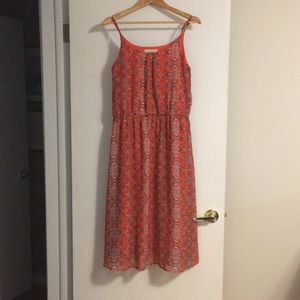 NWOT midi length print dress